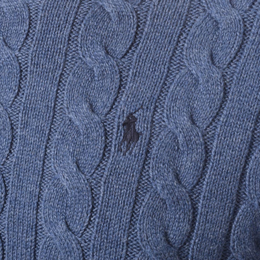Alternative Image for ProductRalph Lauren Driver Crew Neck Knit Jumper Blue3